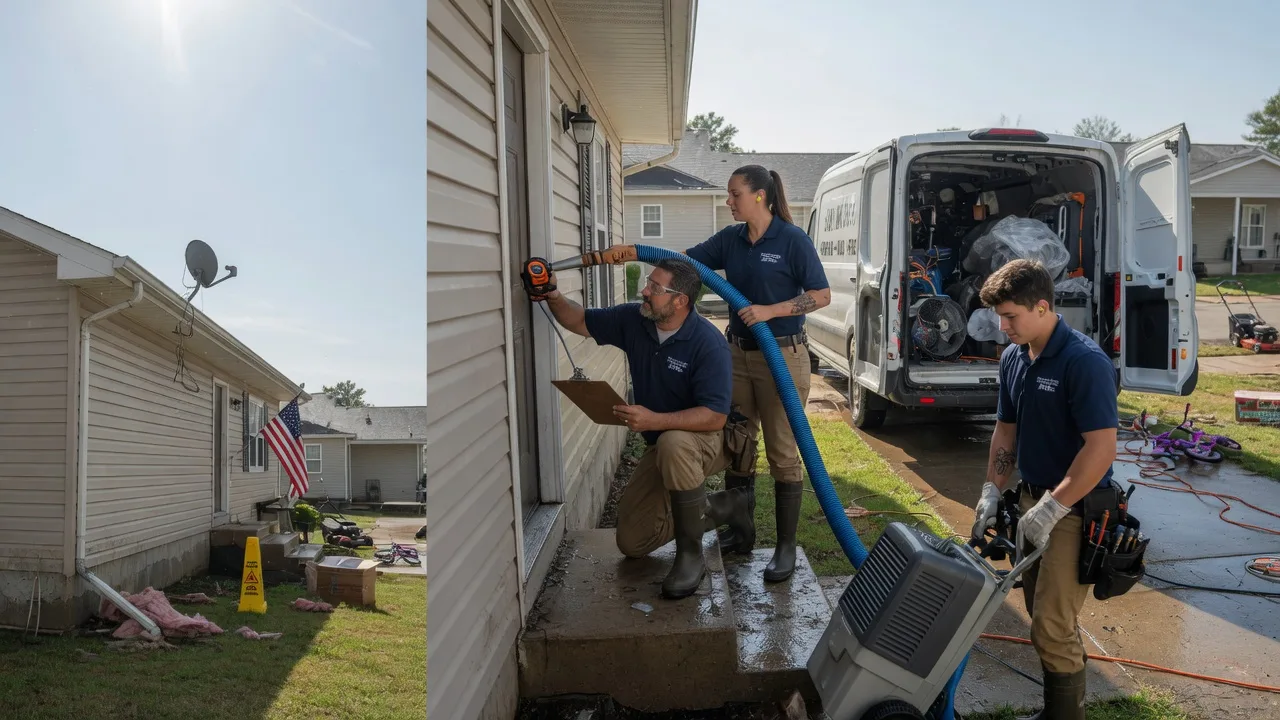 Ceiling Water Damage Restoration in Olmitz, KS near me